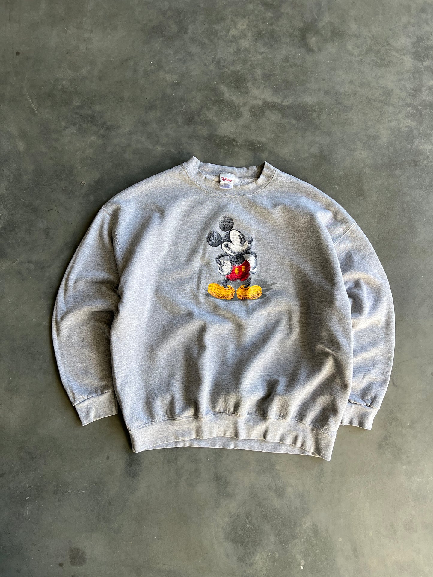 Vintage Grey Mickey Mouse Crew - XXL