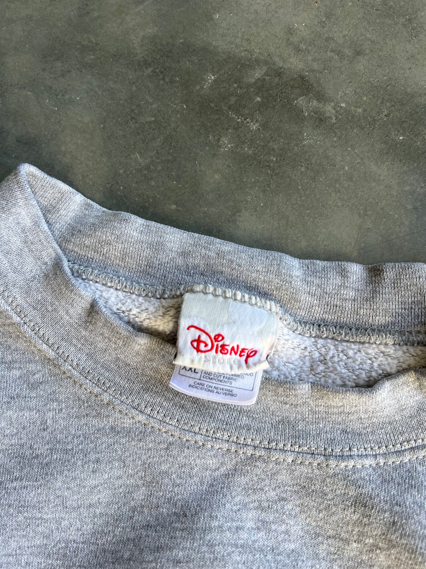 Vintage Grey Mickey Mouse Crew - XXL