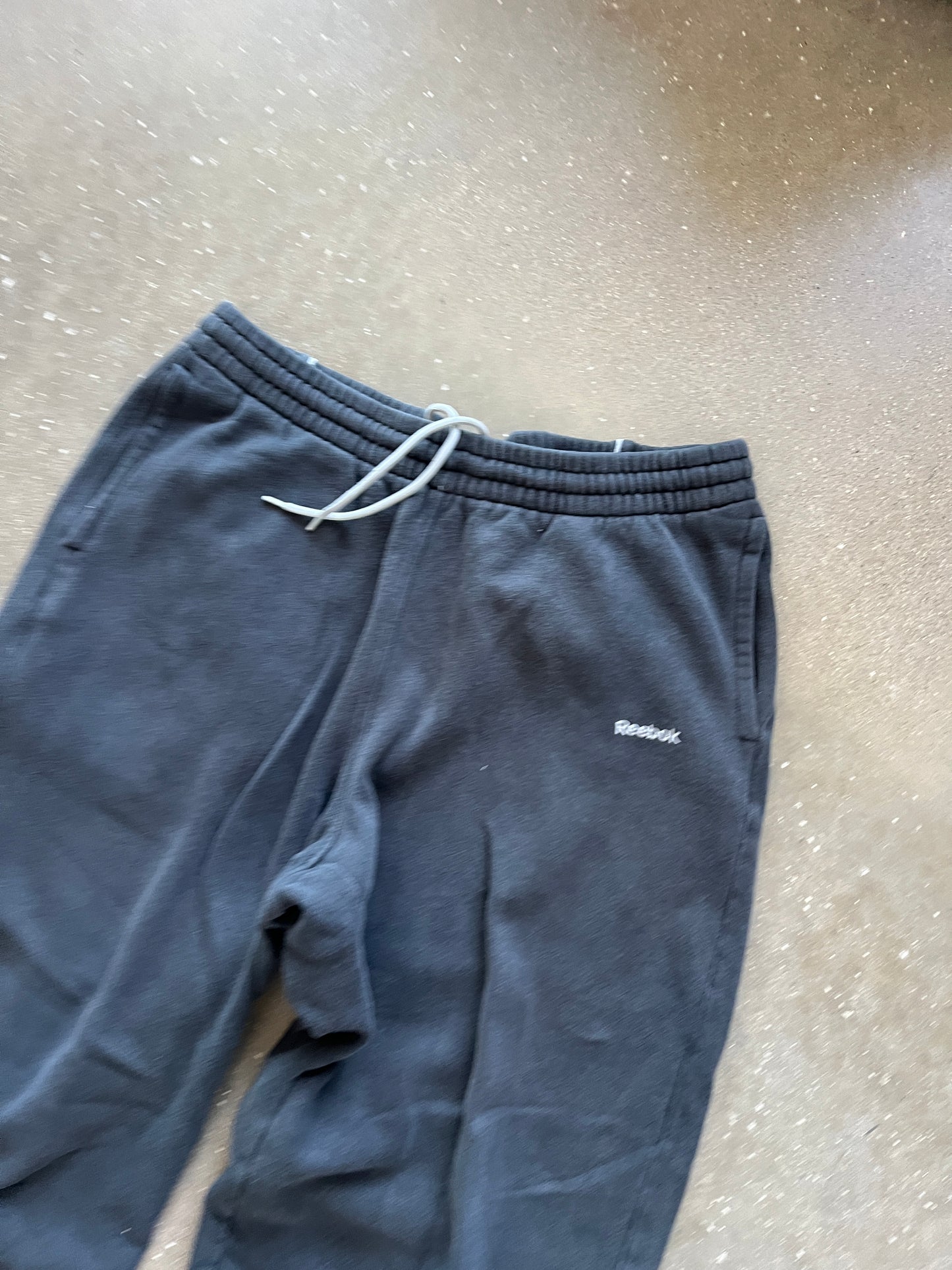 Vintage Black Reebok Baggy Sweatpants - M