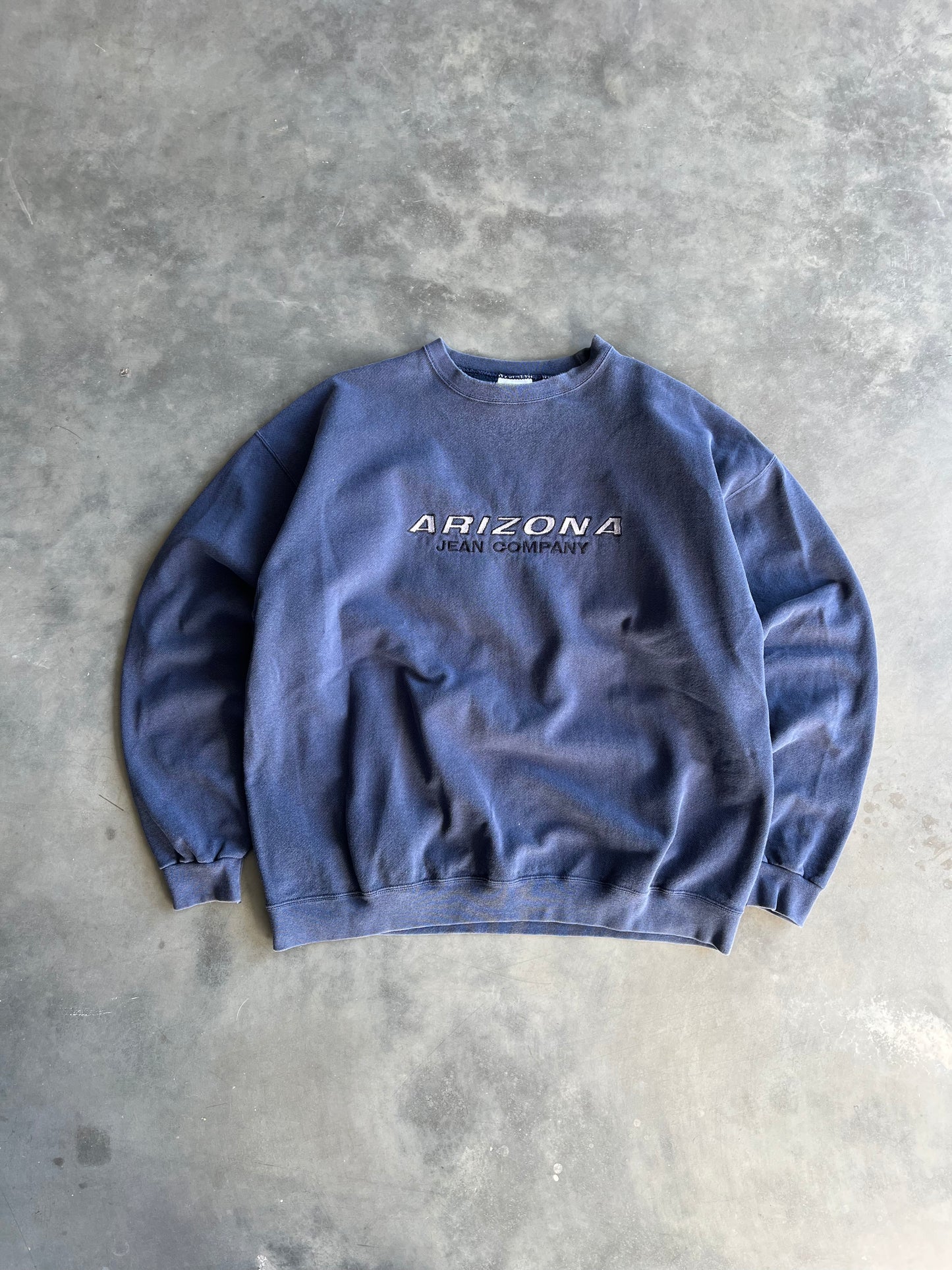 Vintage Midnight Blue Arizona Crew - L