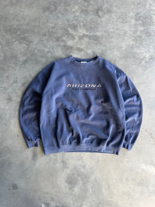 Vintage Midnight Blue Arizona Crew - L