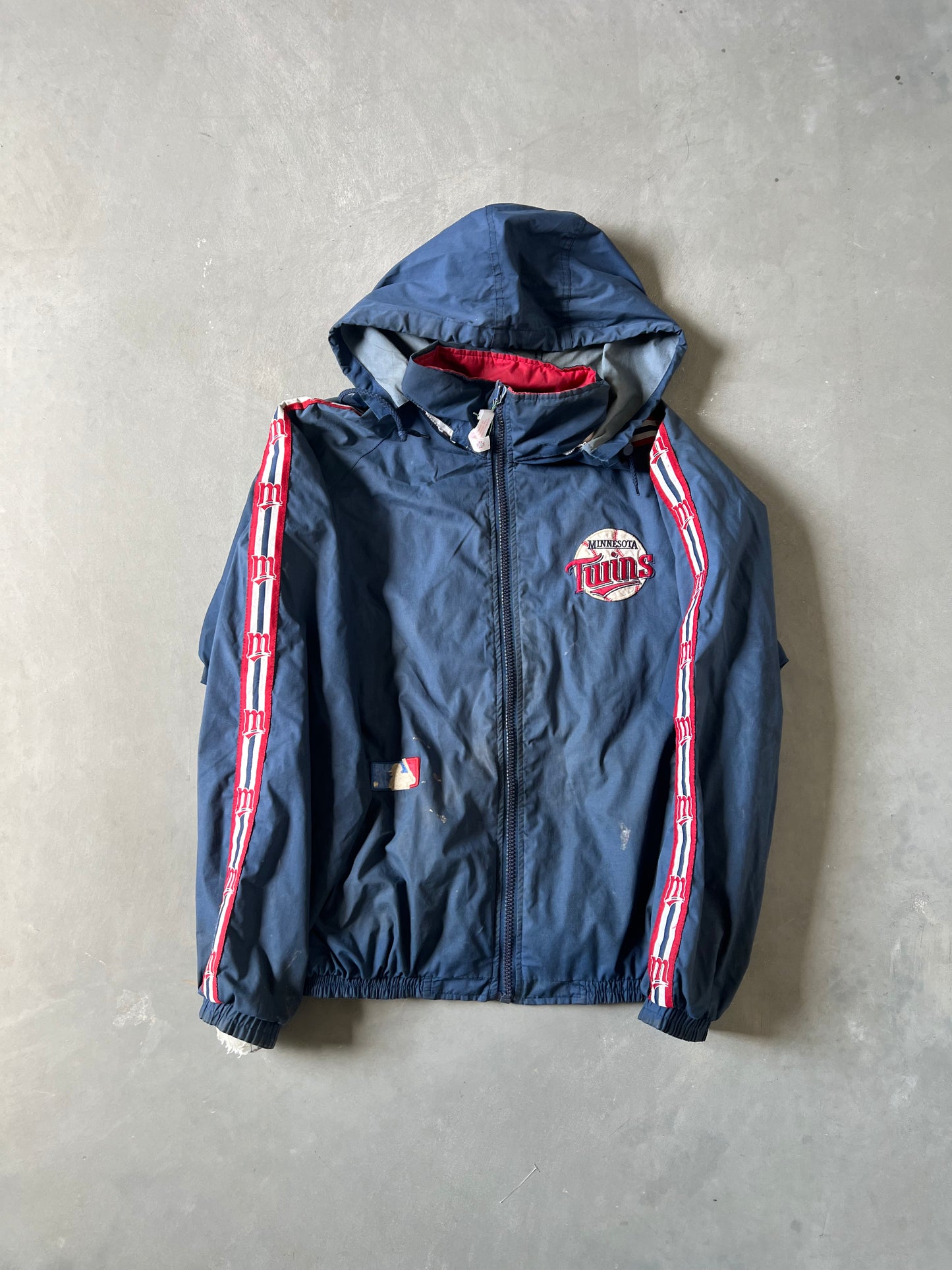 Vintage Blue Minnesota Twins Windbreaker Jacket - L