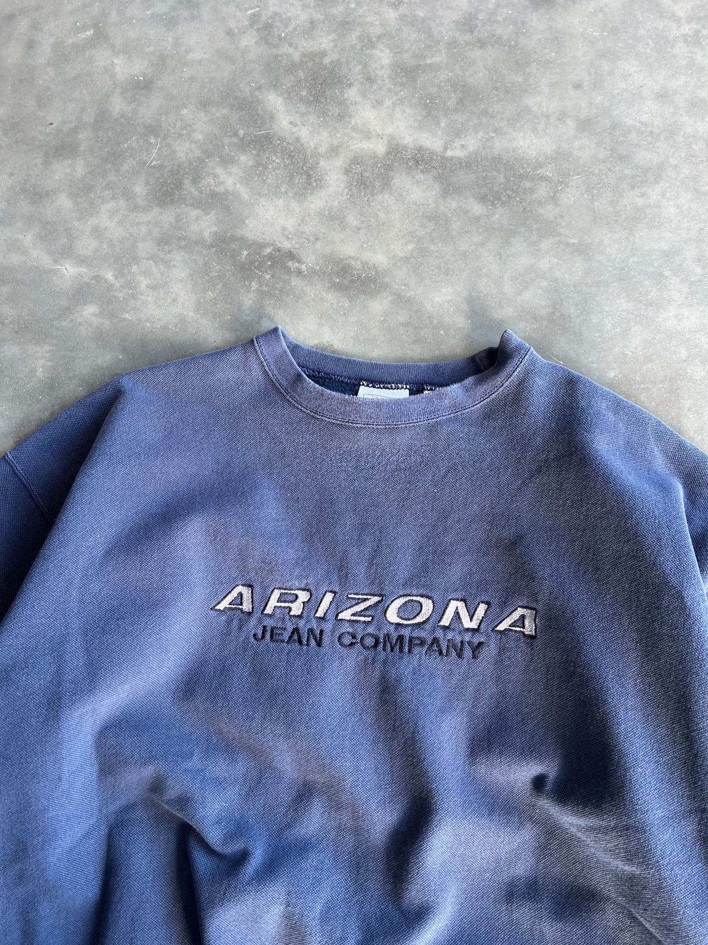 Vintage Midnight Blue Arizona Crew - L