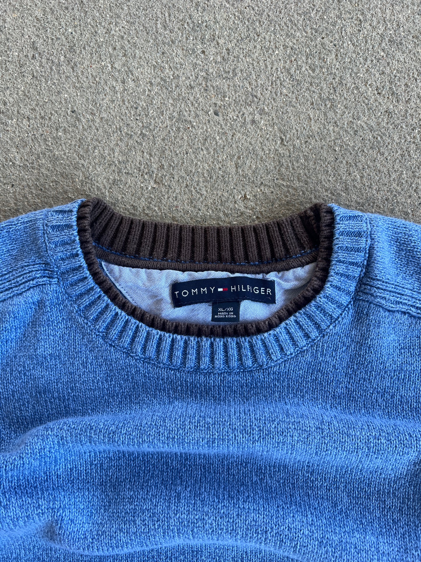 Vintage Blue Tommy Hilfiger Knit - XL