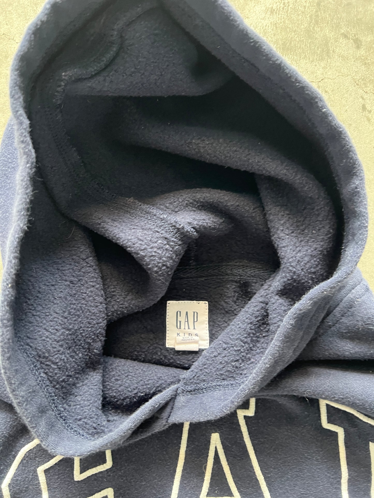 Vintage Navy Blue Gap Hoodie - S