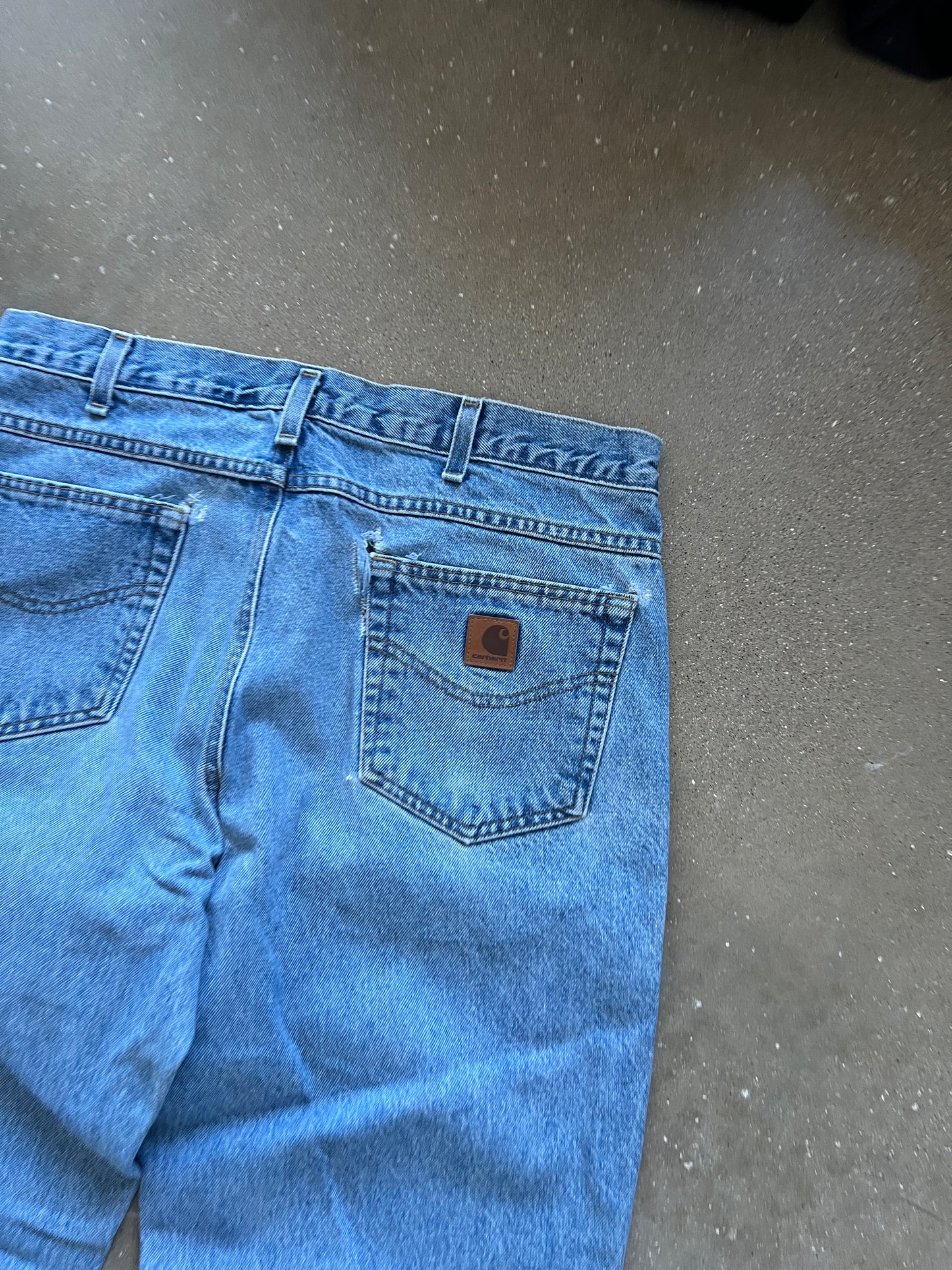 Vintage Denim Blue Carhartt Pants - 34