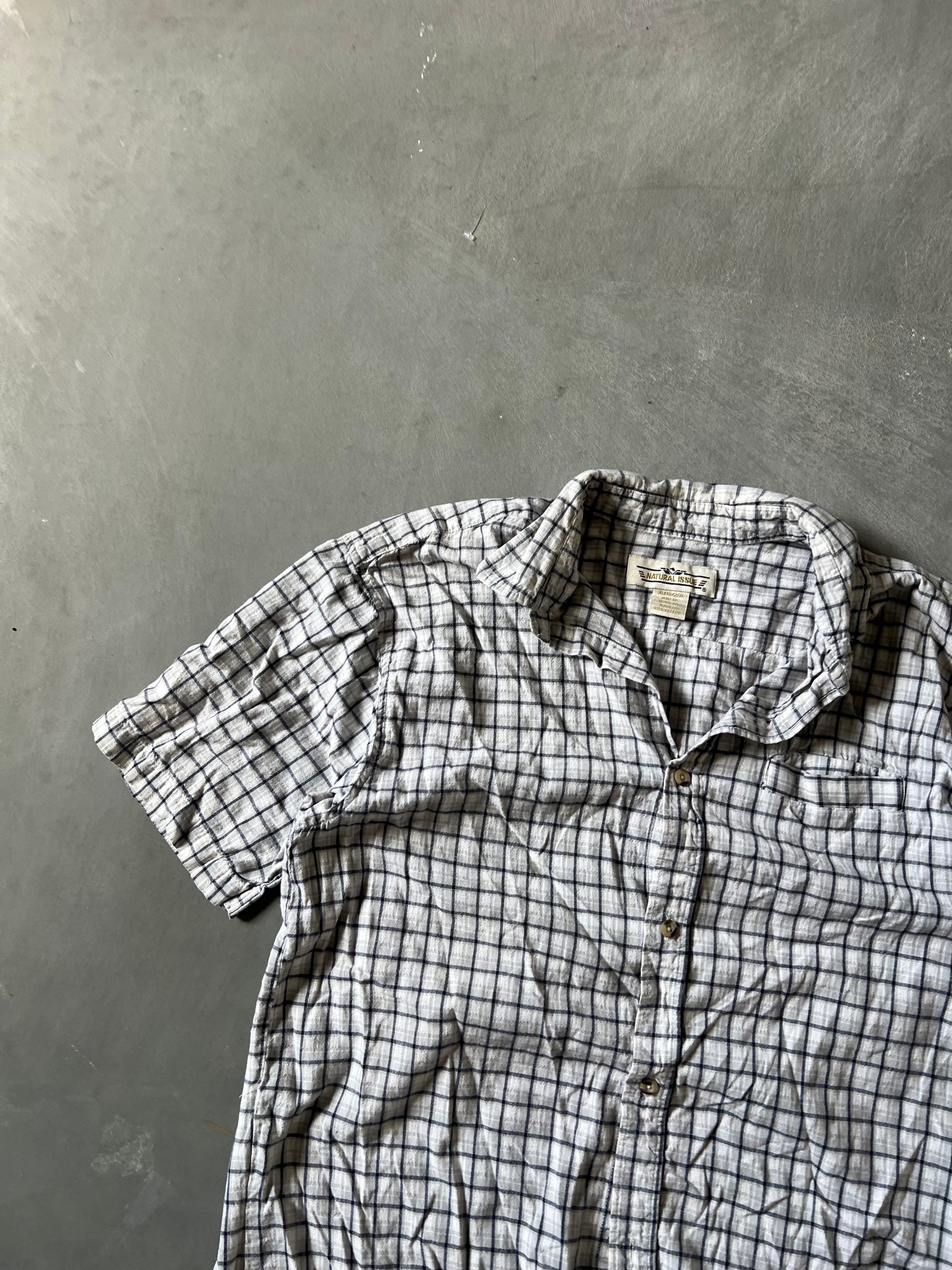 Vintage White Button Up Shirt - S