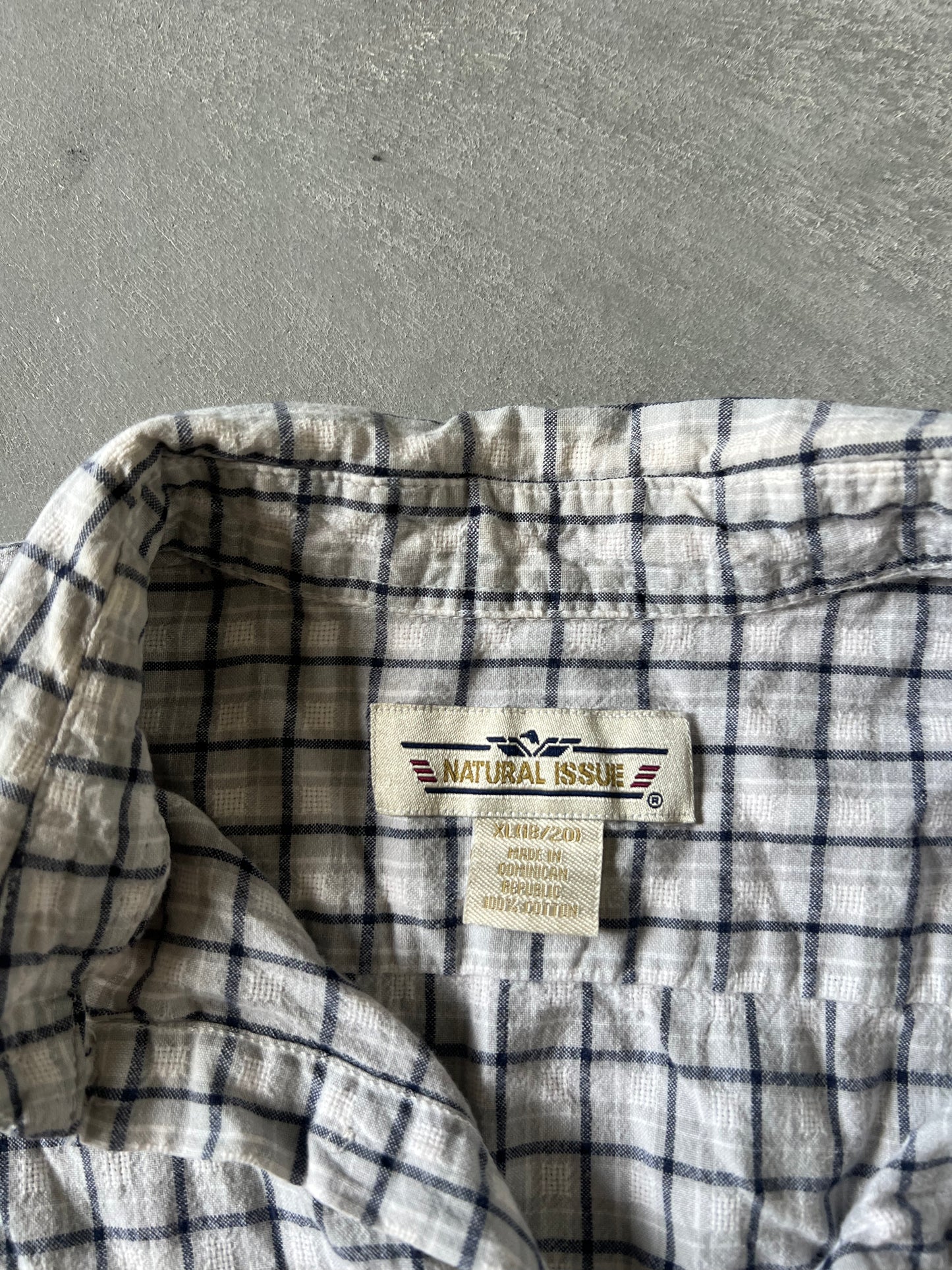 Vintage White Button Up Shirt - S
