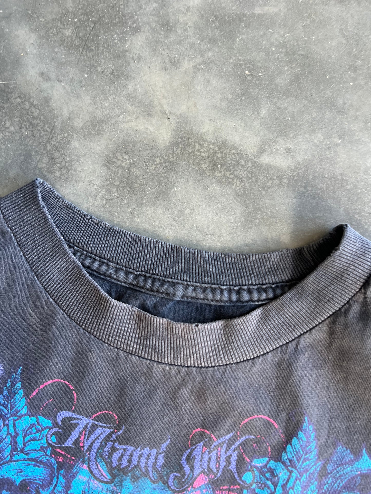 Vintage Faded Black Miami Ink Shirt - M