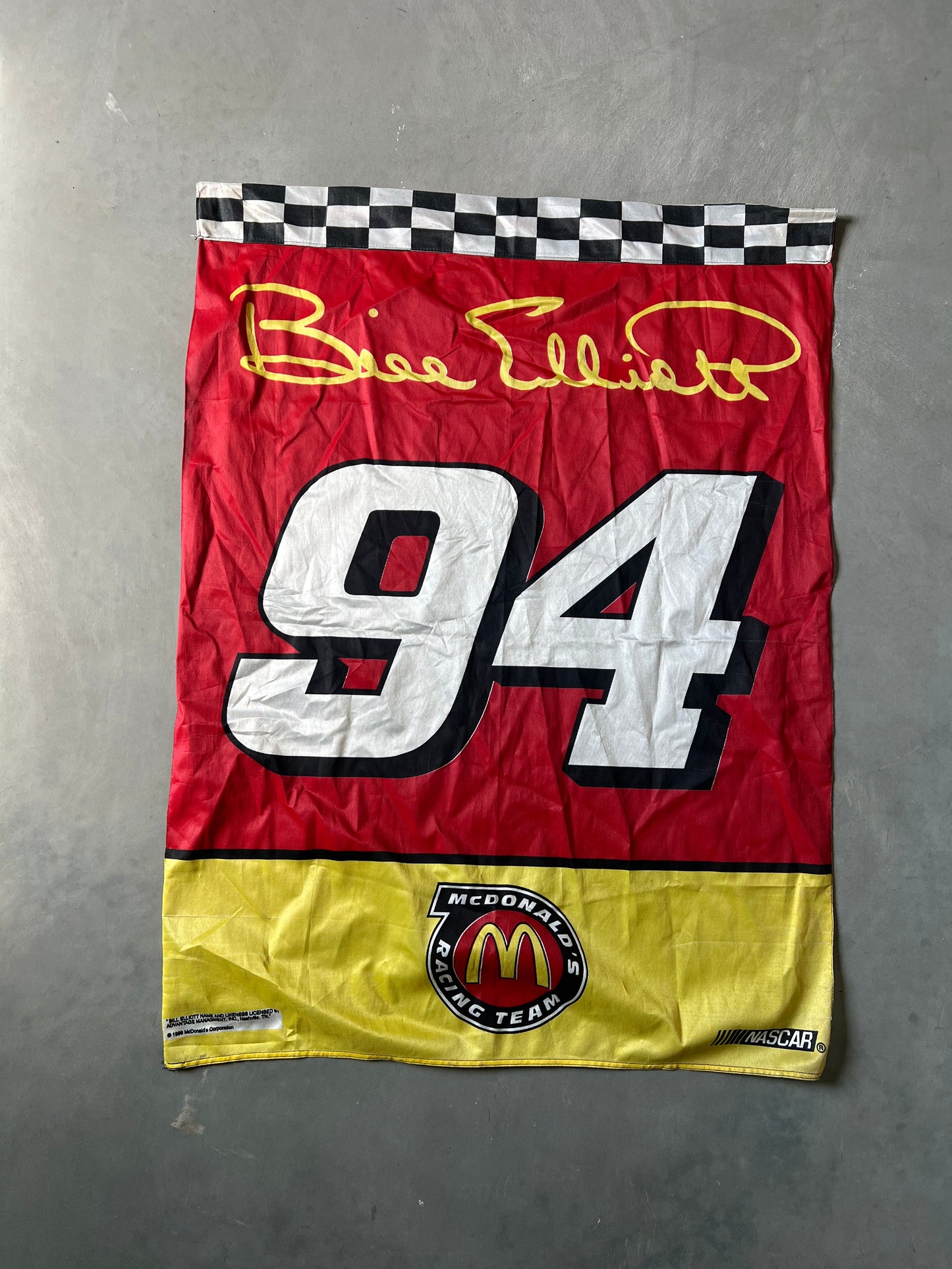 Vintage Bill Elliot 1994 Banner