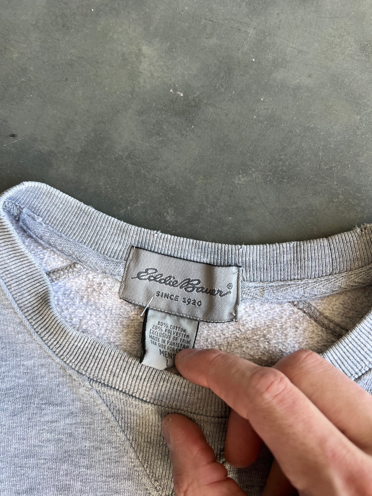 Vintage Grey Eddie Baure Crew - L