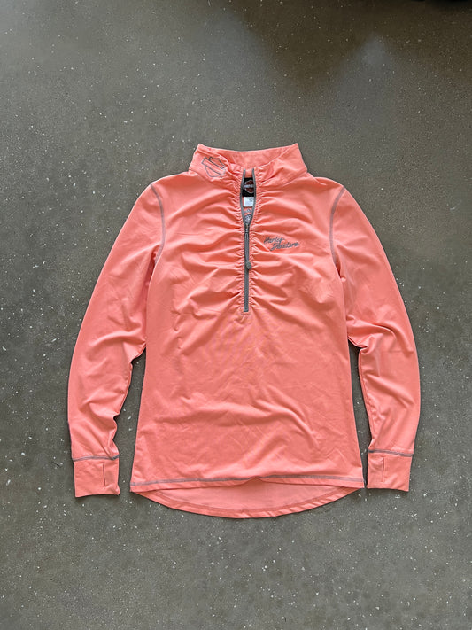 Vintage Pink Harley Davidson Zip Up Sweater - L