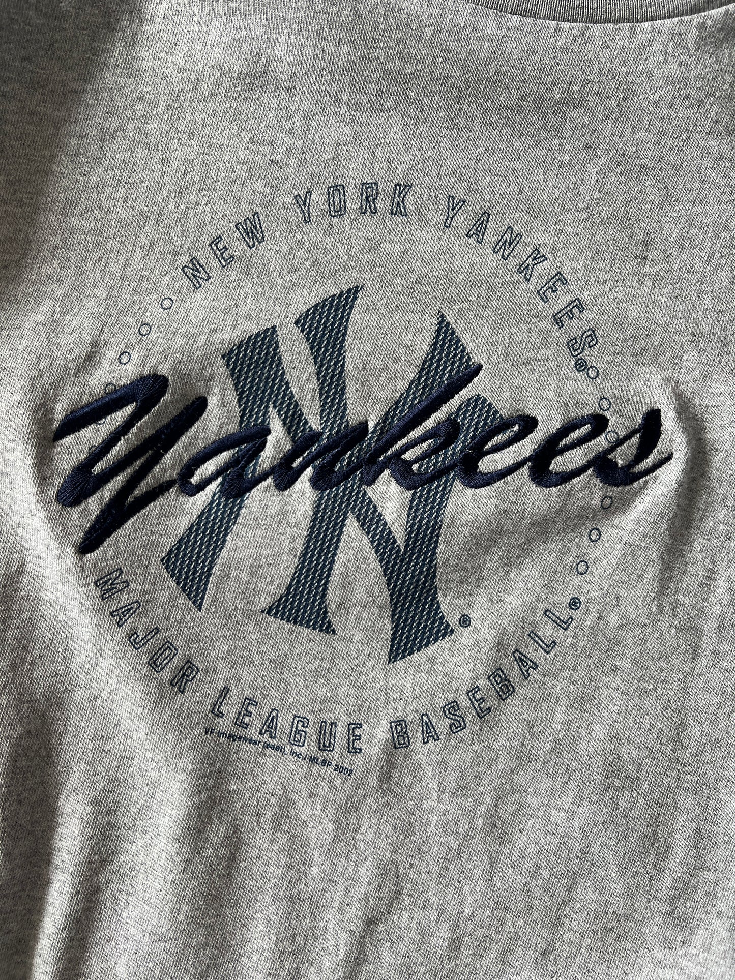 Vintage Grey Yankees Shirt - XL