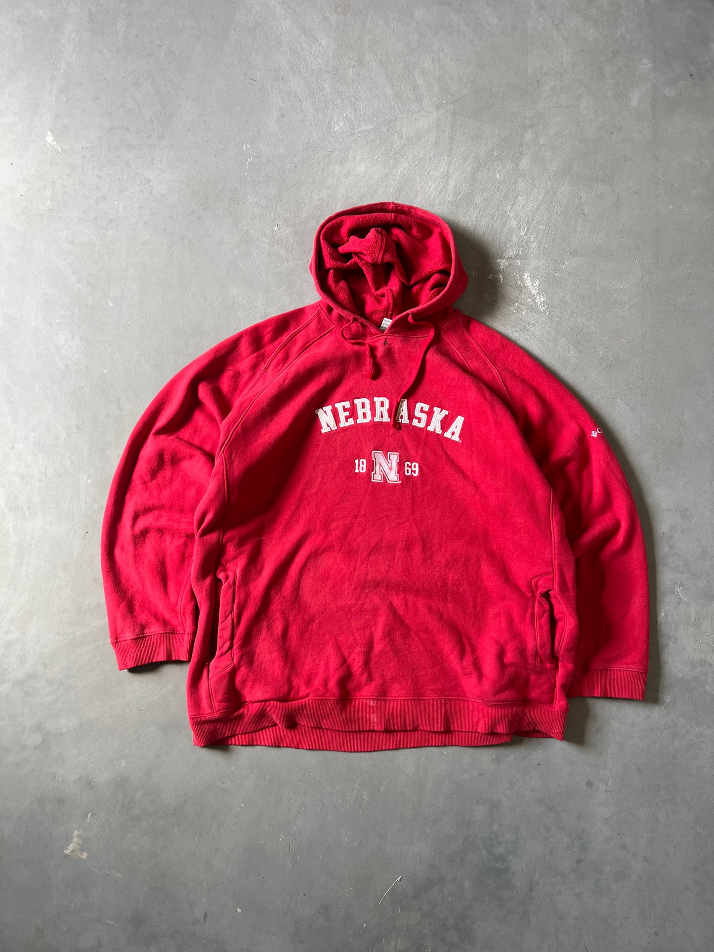 Vintage Red Nebraska Huskers Hoodie - XXL