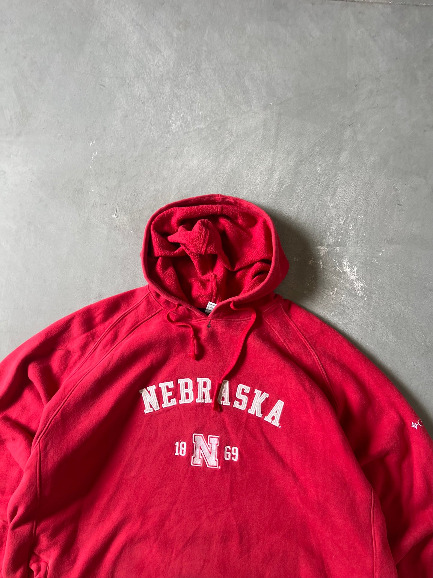 Vintage Red Nebraska Huskers Hoodie - XXL