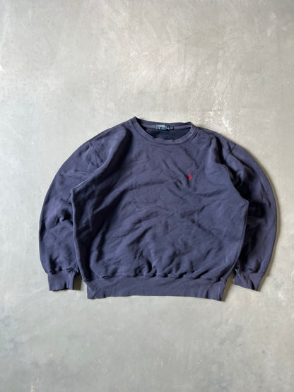 Vintage Navy Blue Polo Crew - L