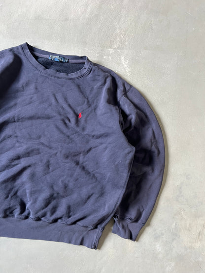 Vintage Navy Blue Polo Crew - L