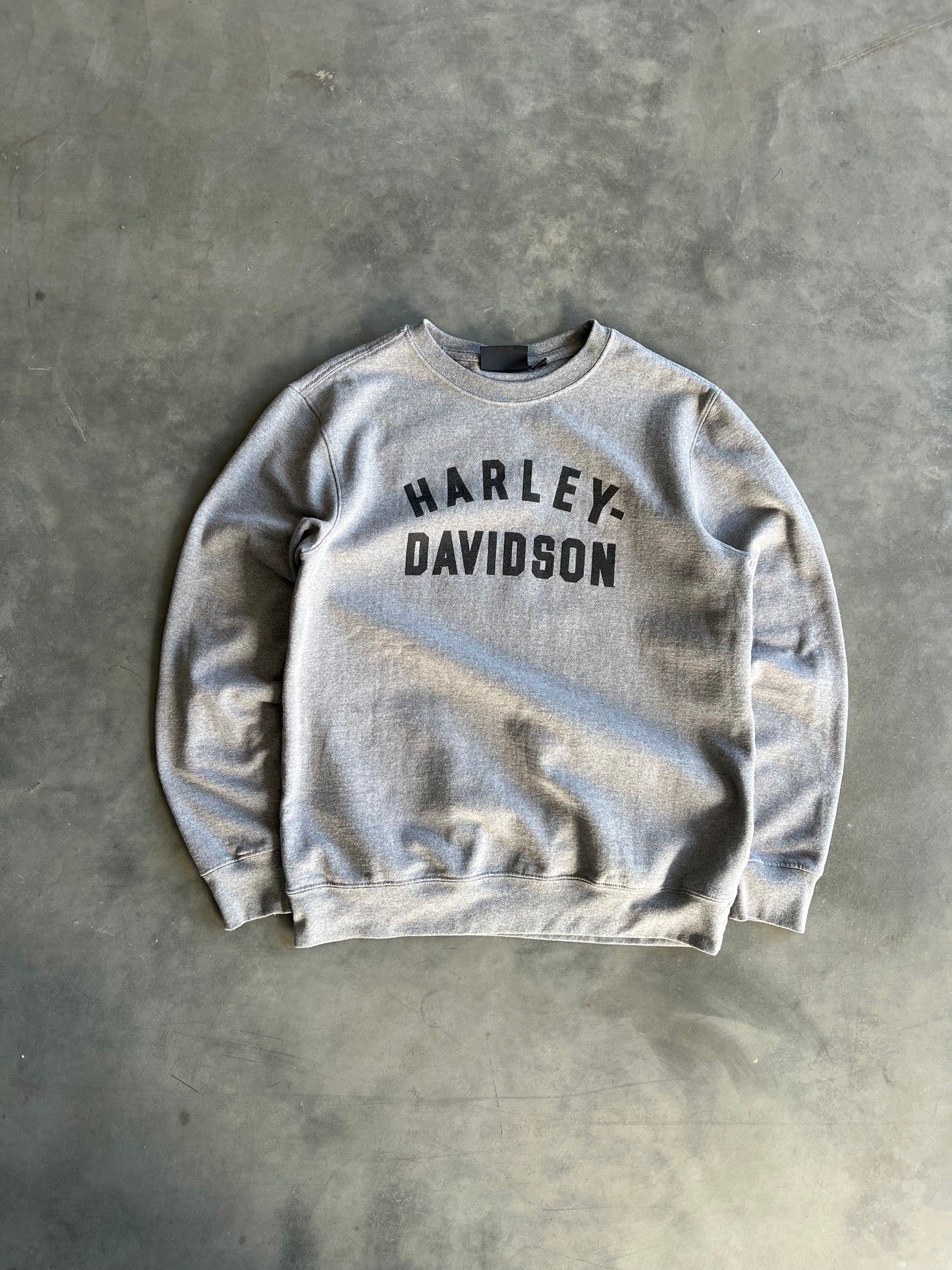 Vintage Grey Harley Davidson Crew - M