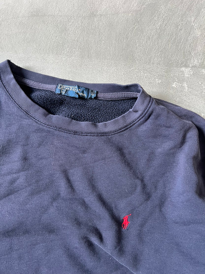 Vintage Navy Blue Polo Crew - L