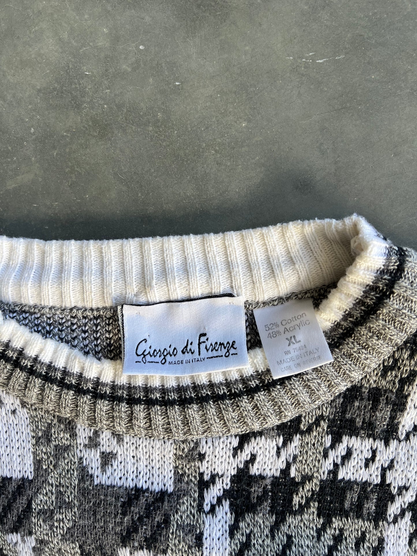 Vintage Giorgio di Firenze Knit Sweater - XL