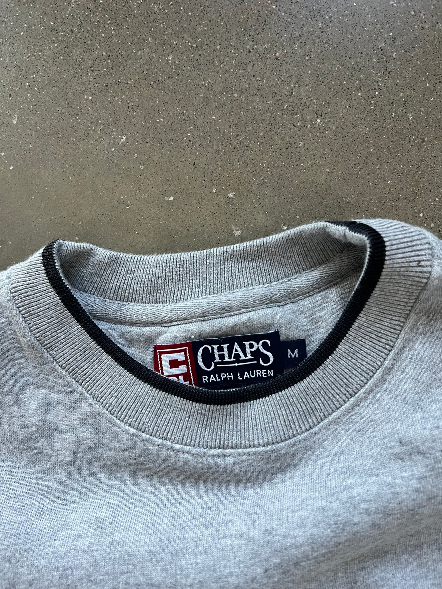 Vintage Grey Chaps Ralph Lauren Crew - M