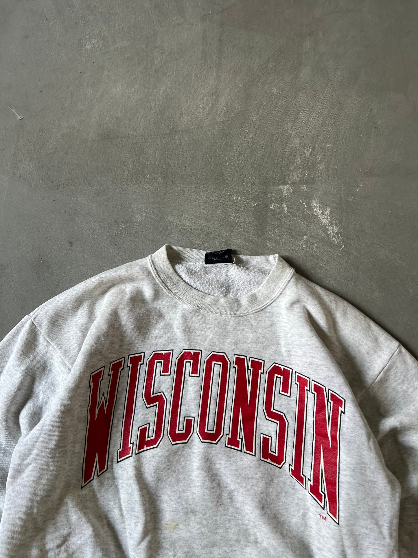 Vintage 90s Wisconsin Badgers Crew - M