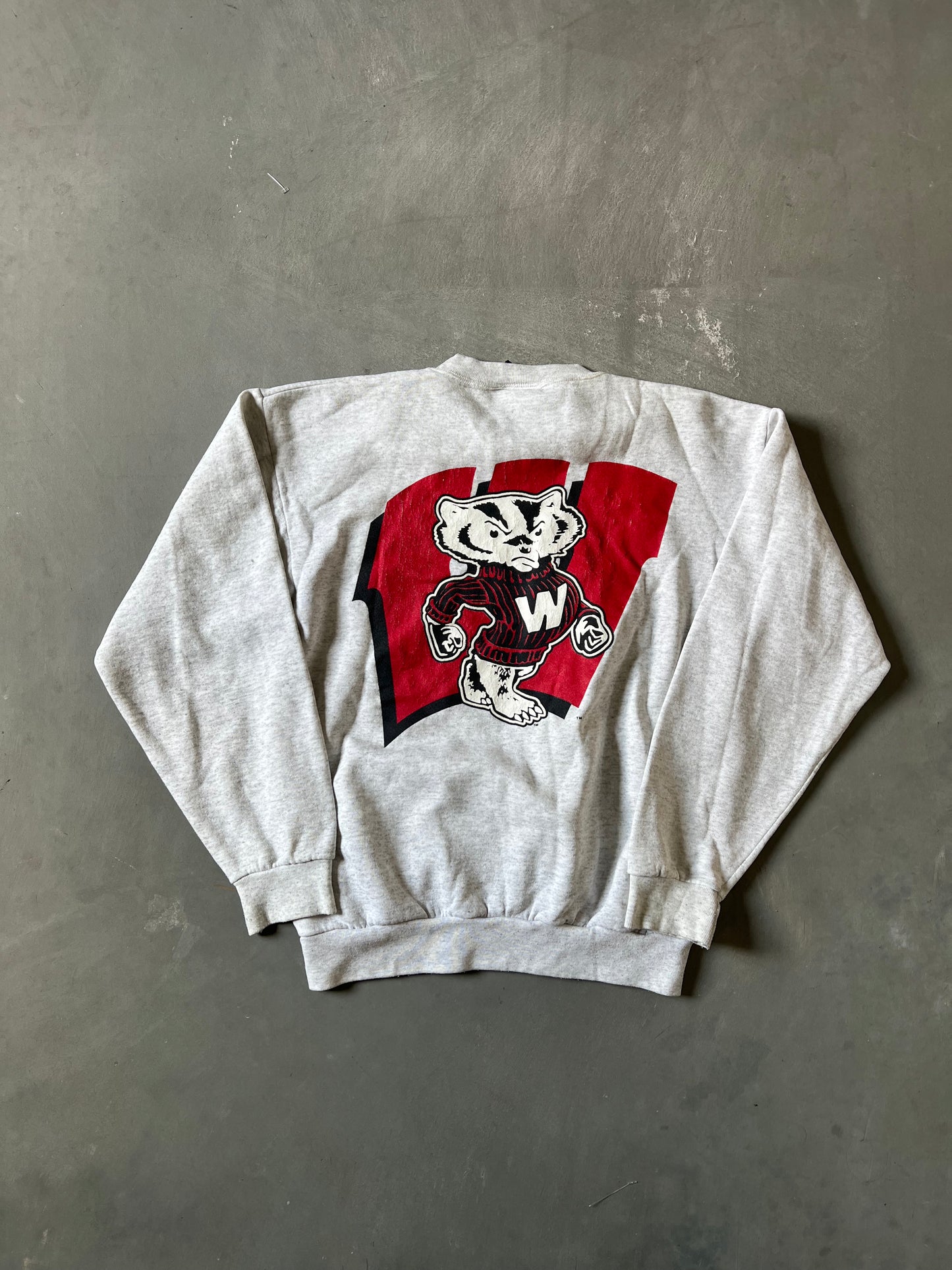 Vintage 90s Wisconsin Badgers Crew - M