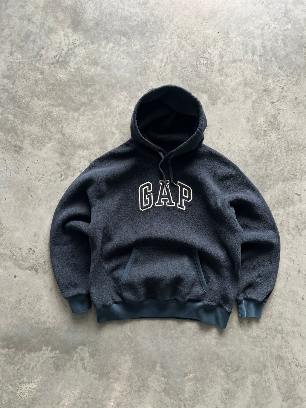 Vintage Black Gap Fleece Hoodie - S