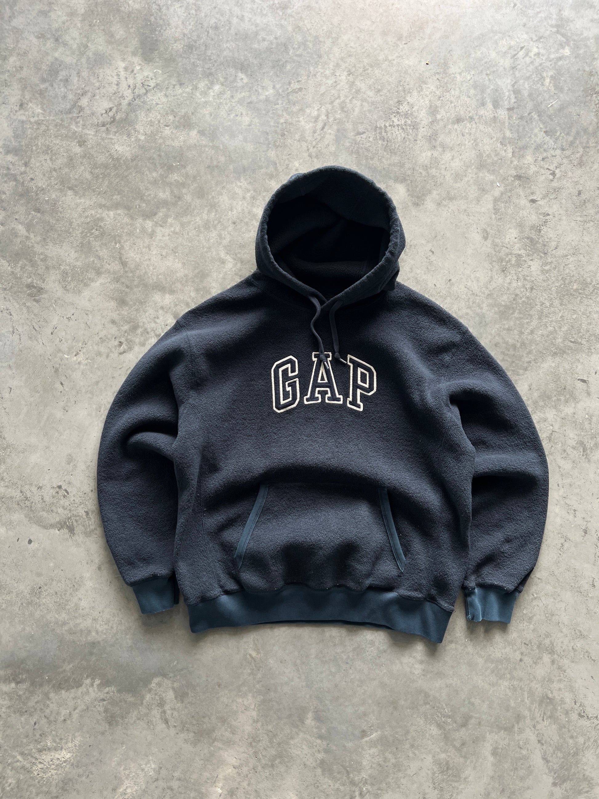 Vintage Black Gap Fleece Hoodie - S