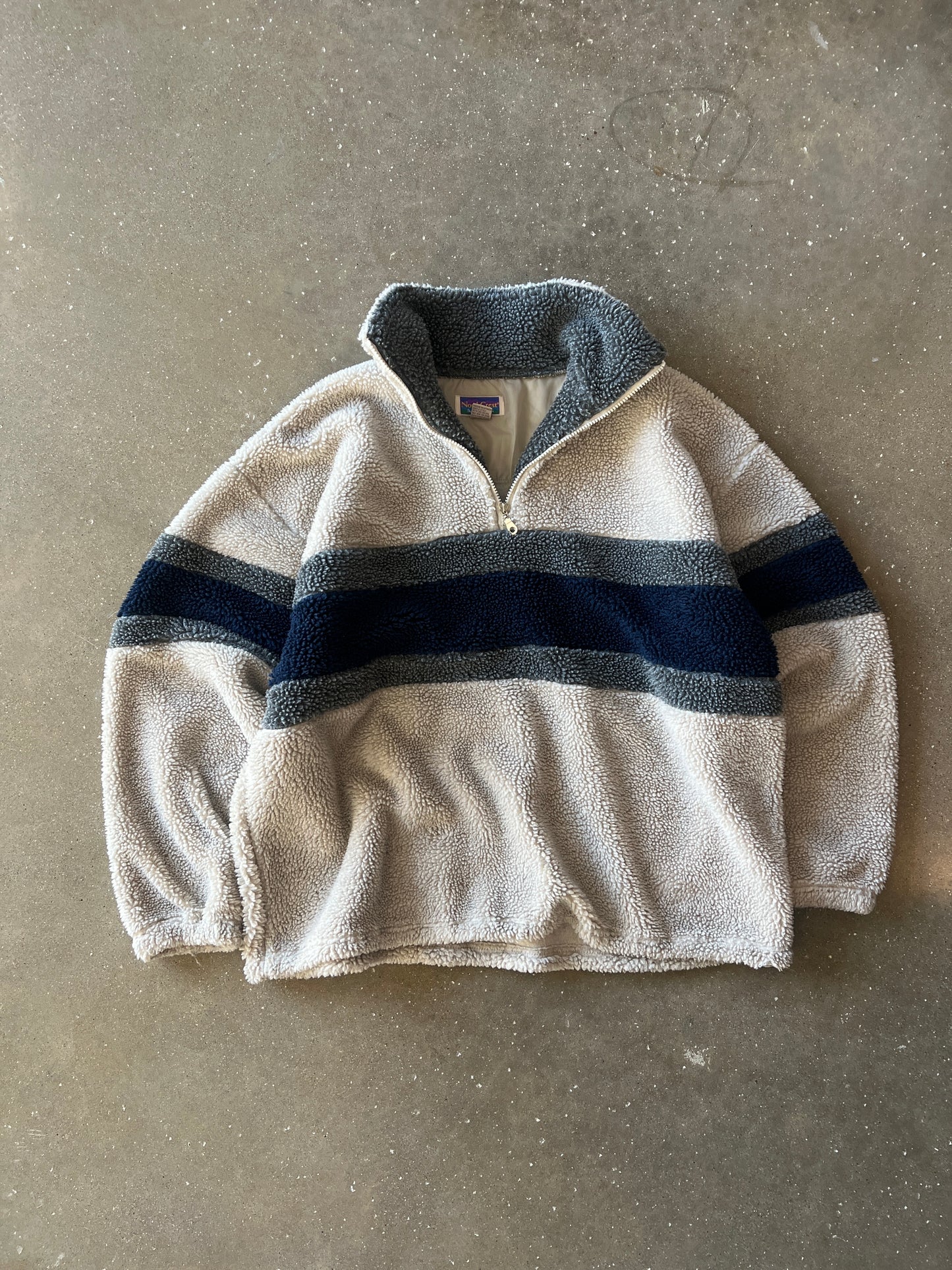 Vintage Cream North Crest Fleece Jacket - XL