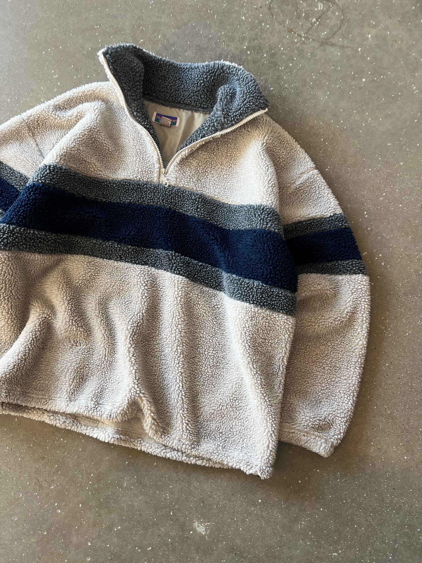Vintage Cream North Crest Fleece Jacket - XL