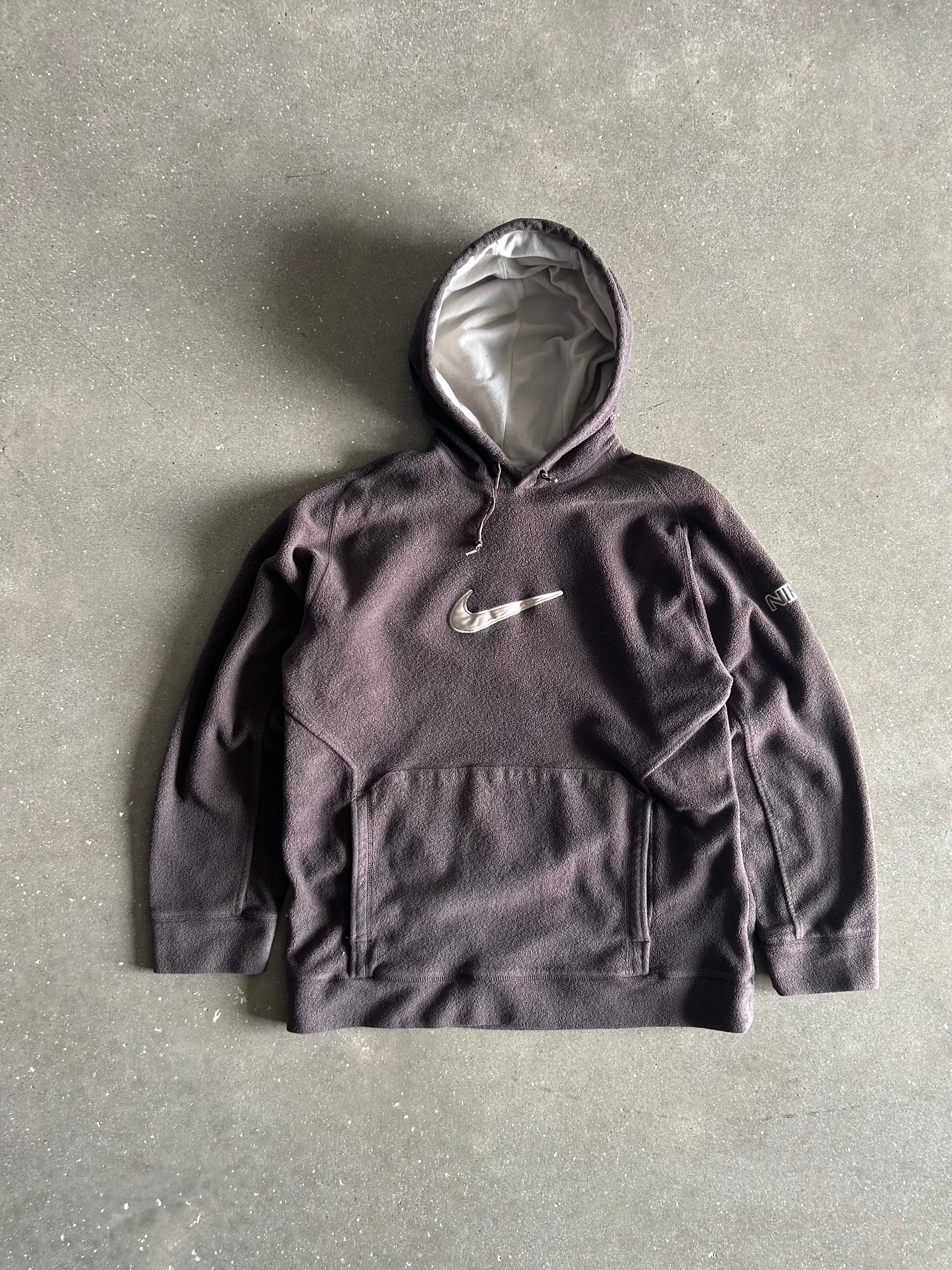 Vintage Mocha Brown Nike Swoosh Fleece - L