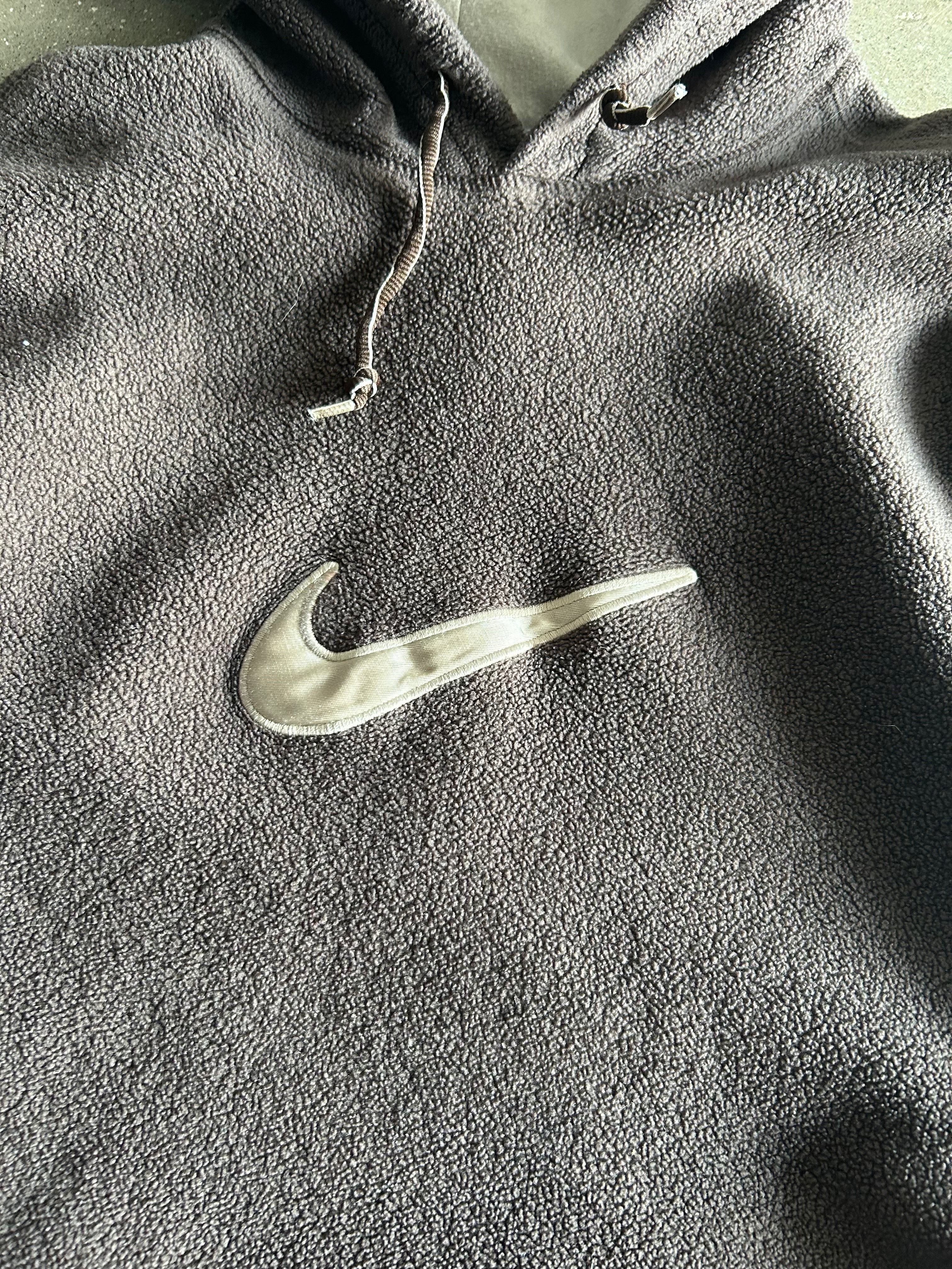 Vintage Mocha Brown Nike Swoosh Fleece - L