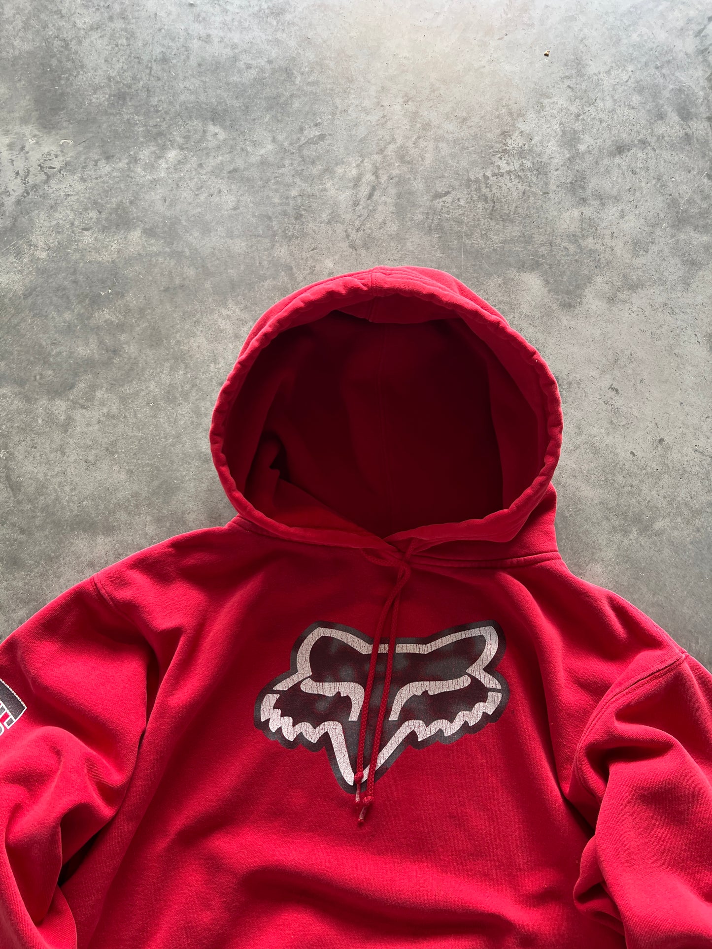 Vintage Red Fox Racing Hoodie - L
