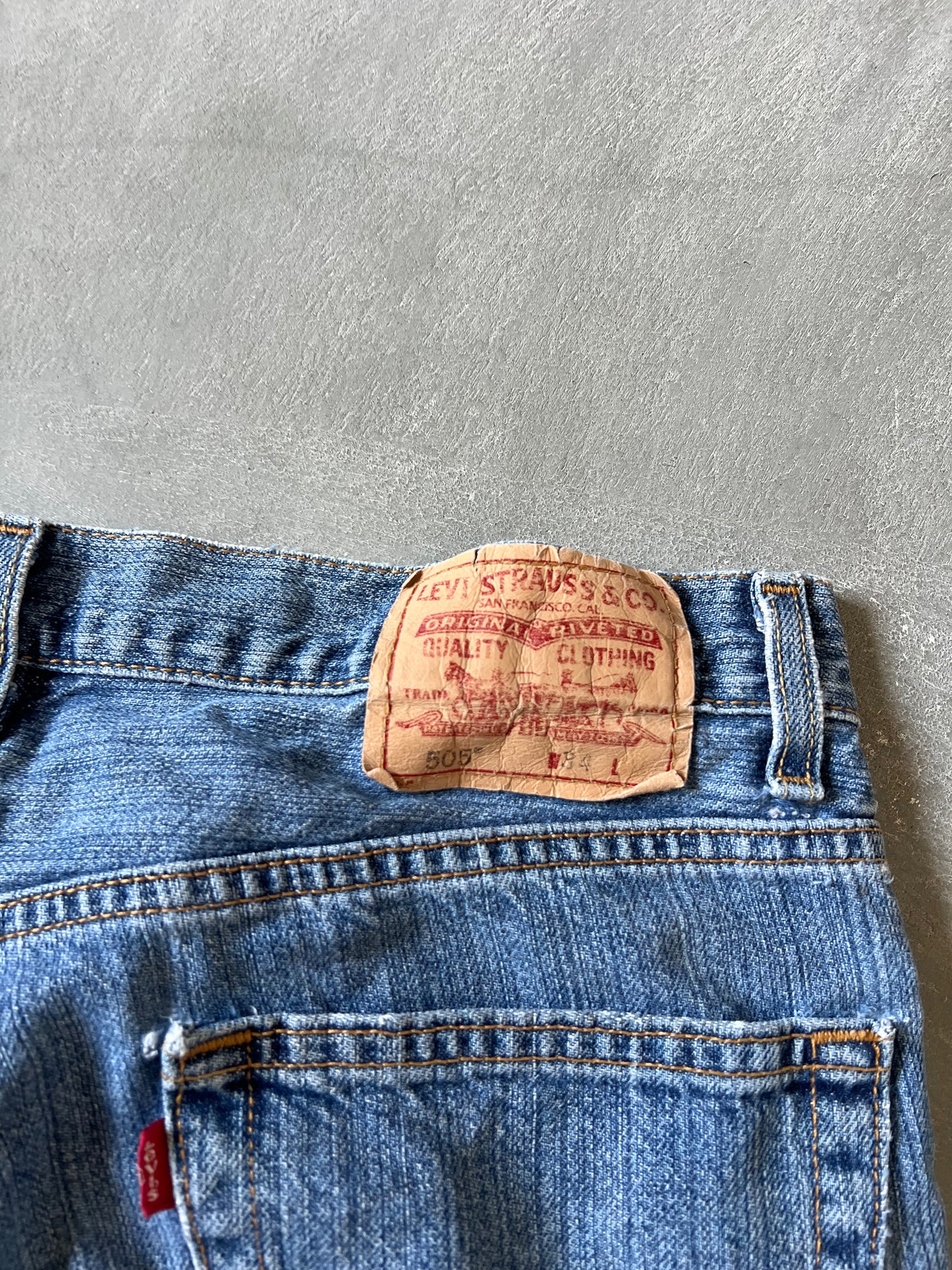 Vintage Denim Blue Levi Shorts - 34