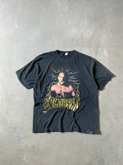 Vintage Faded Black Goldberg Wrestling Shirt - XXL