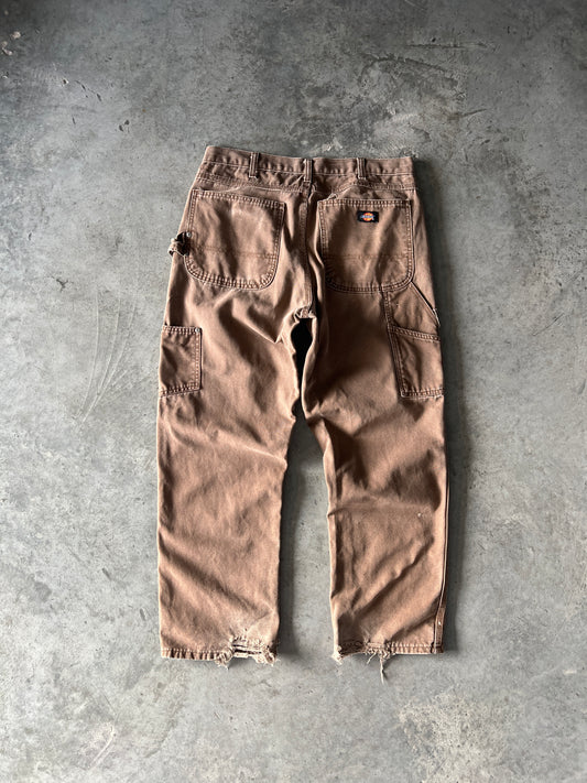 Vintage Faded Brown Dickie Carpenter Pants - 33x28.5