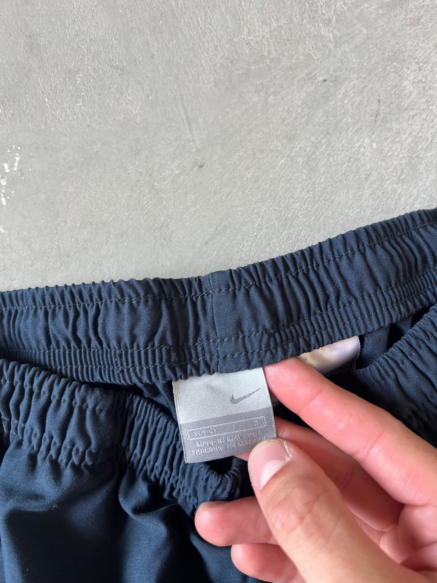 Vintage Navy Blue Nike Track Pants - L