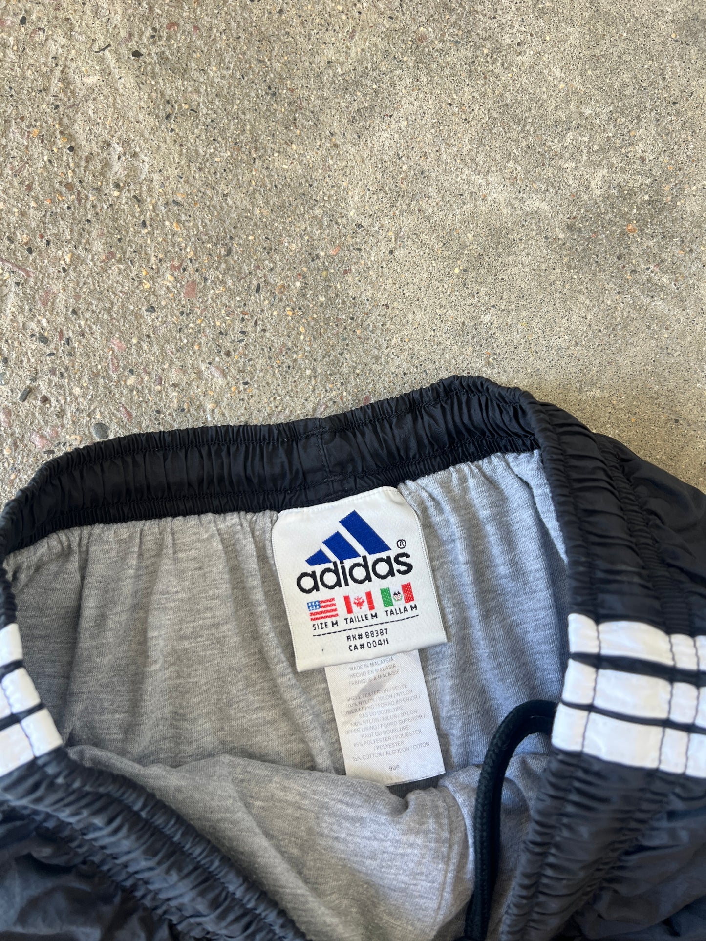 Vintage Black Adidas Track Pants - M