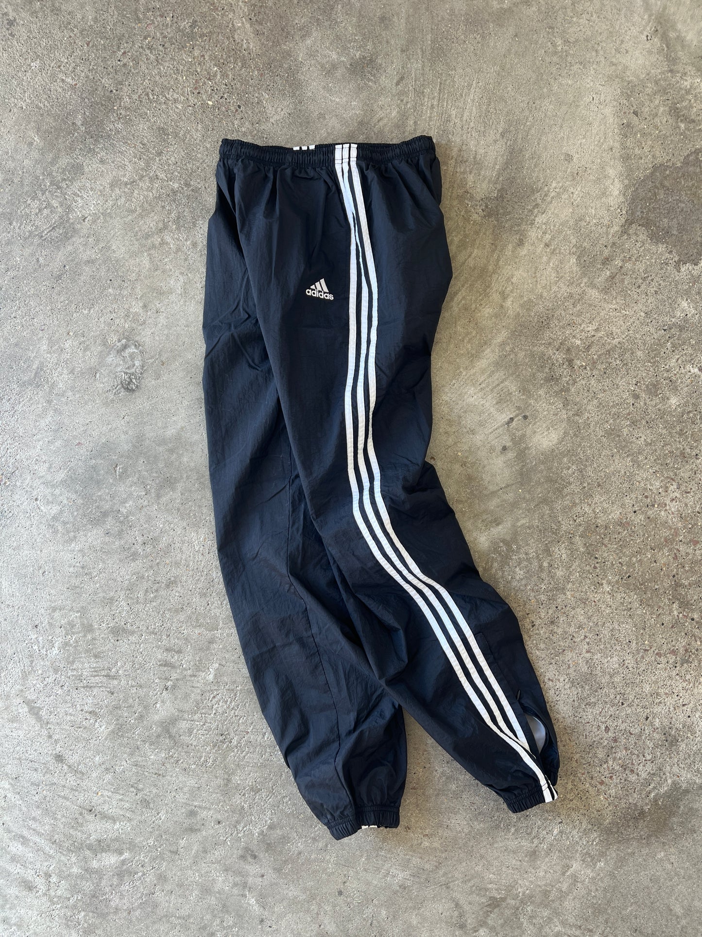 Vintage Black Adidas Track Pants - M