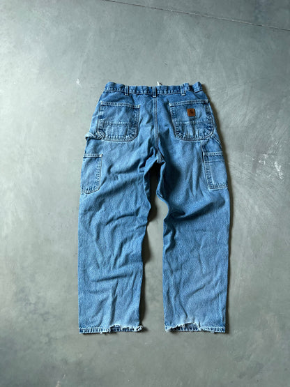 Vintage Denim Blue Carhartt Pants - 36