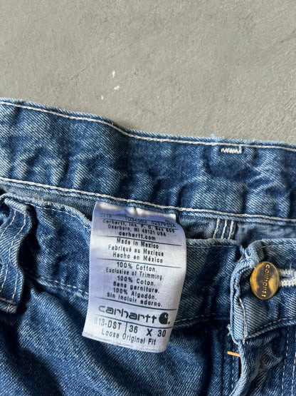 Vintage Denim Blue Carhartt Pants - 36