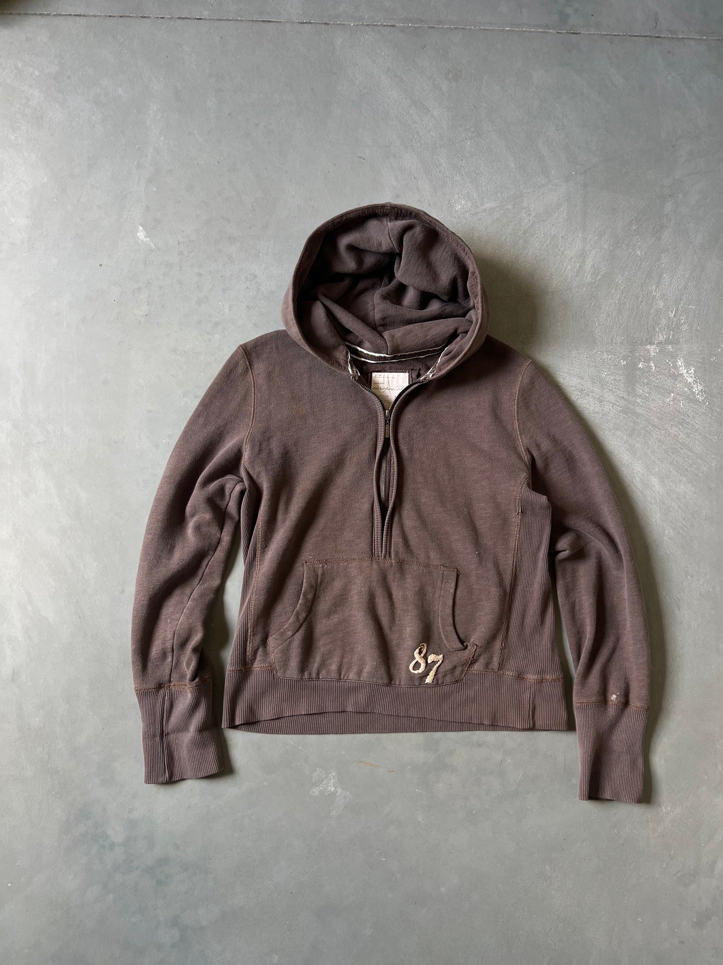 Vintage Brown Y2k Aeropostale Hoodie - XL