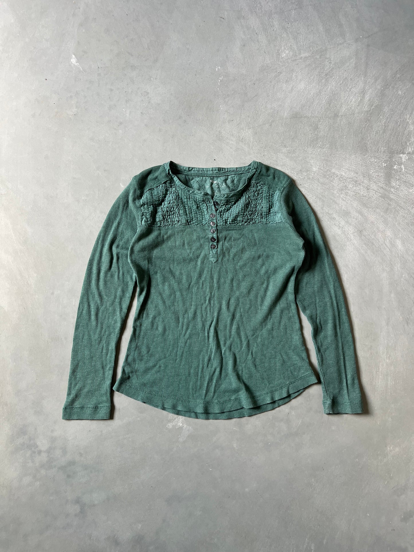 Vintage Green Y2k Longsleeve Shirt - M
