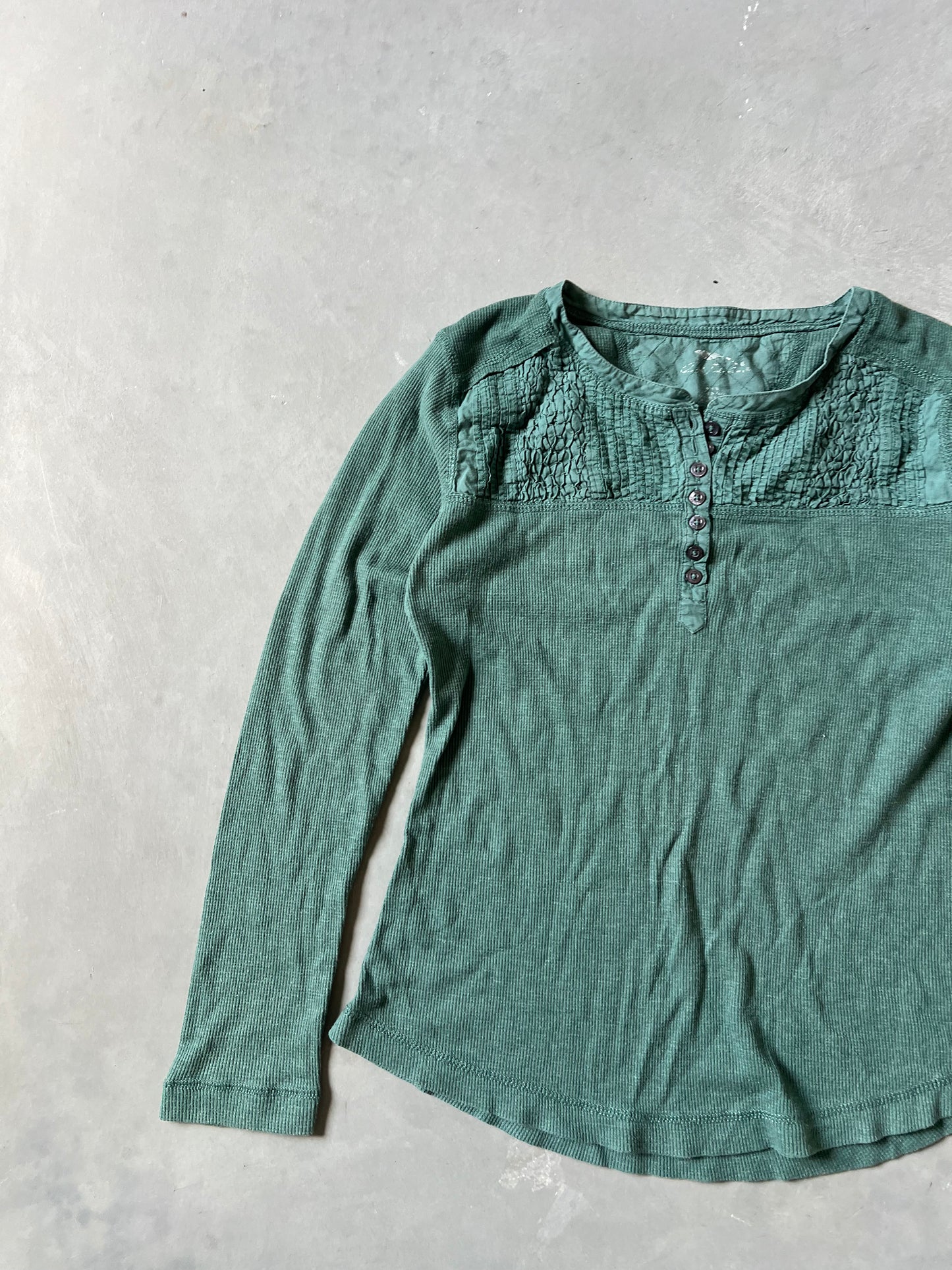 Vintage Green Y2k Longsleeve Shirt - M