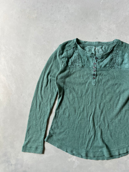 Vintage Green Y2k Longsleeve Shirt - M