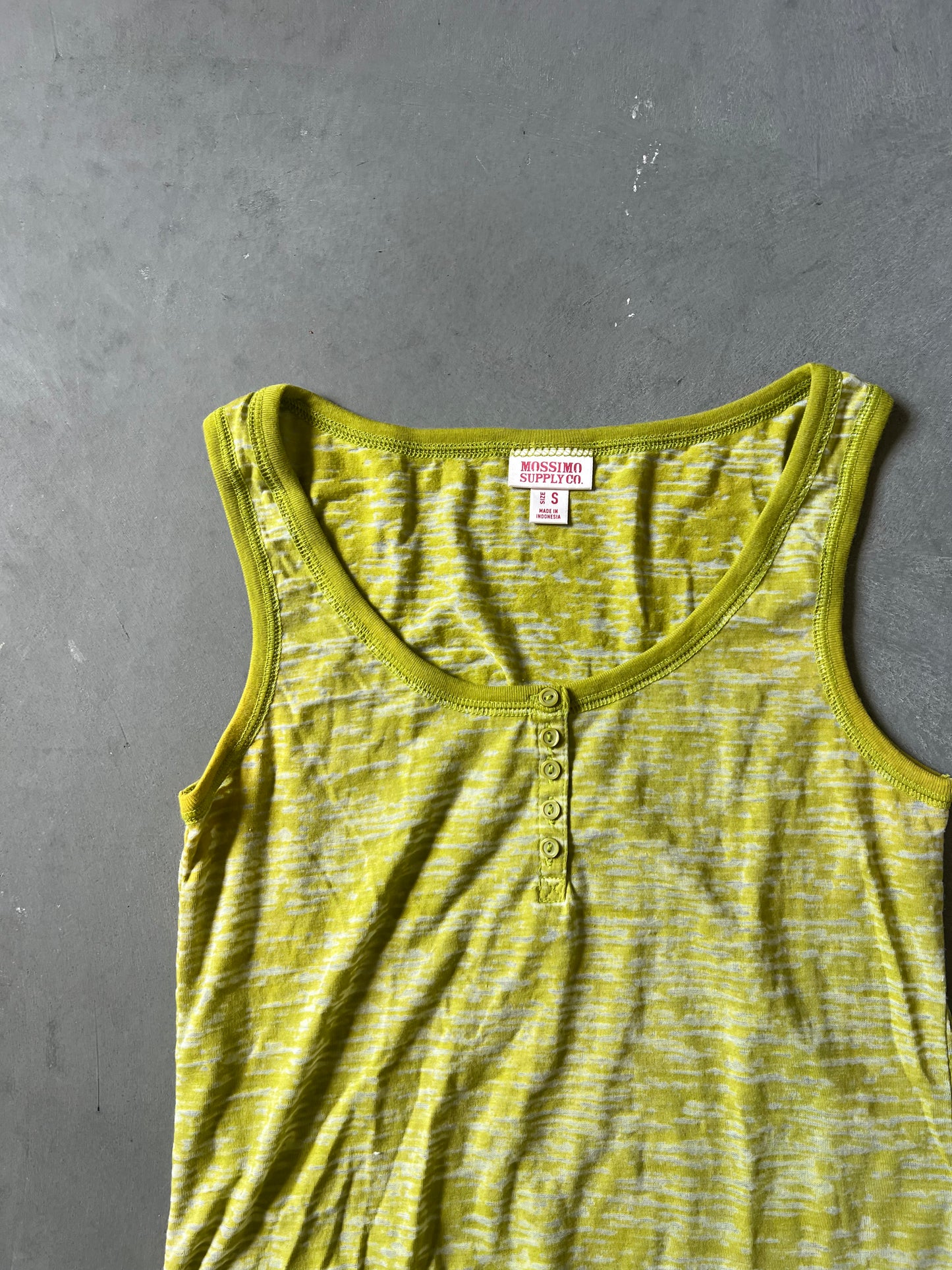 Vintage Green Massimo Tank Top - S