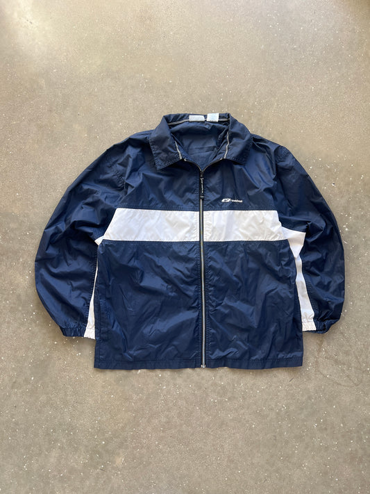 Vintage Navy Blue Reebok Zip Up Jacket - M