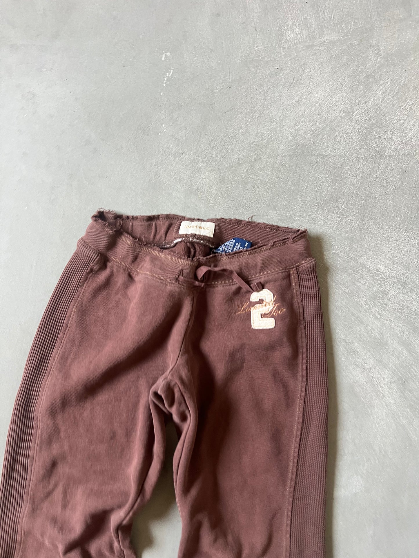 Vintage Brown Y2k Limited Sweatpants - Y10