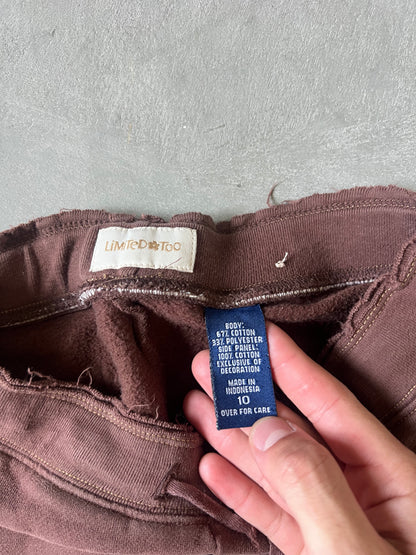 Vintage Brown Y2k Limited Sweatpants - Y10